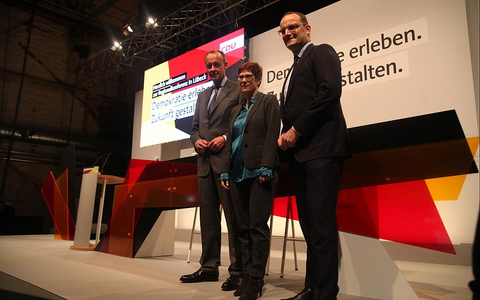 Friedrich Merz, Annegret Kramp-Karrenbauer und Jens Spahn in 2018 (Archiv) - Foto: über dts Nachrichtenagentur