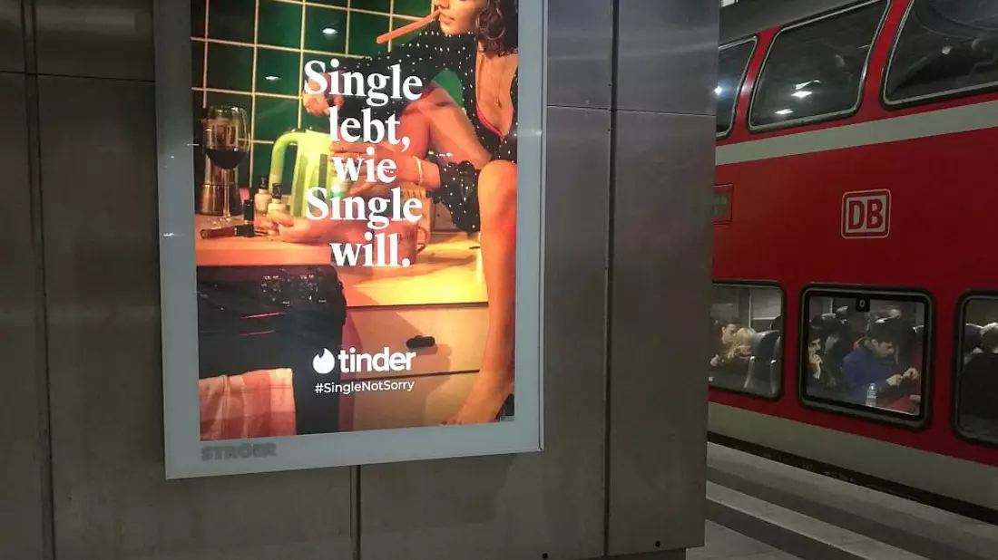 Tinder-Werbung (Archiv) - Bild: über dts Nachrichtenagentur