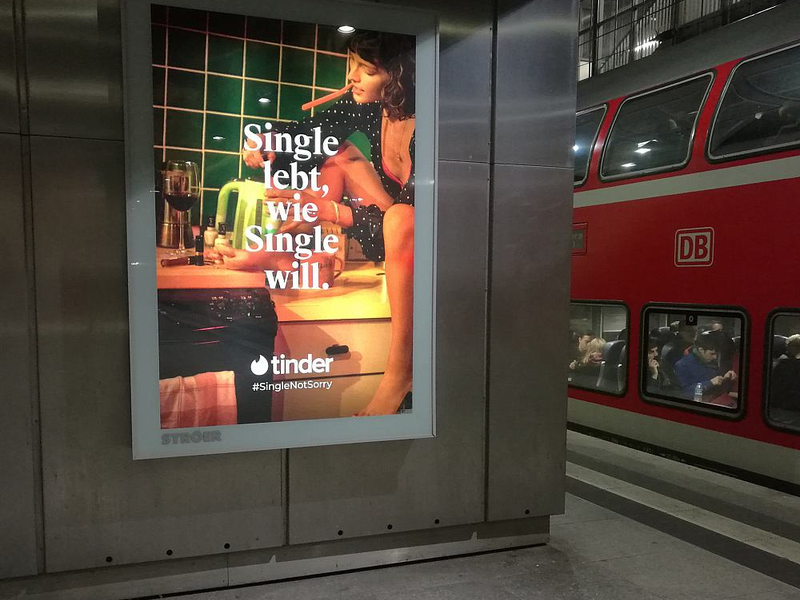 Tinder-Werbung (Archiv) - Foto: über dts Nachrichtenagentur