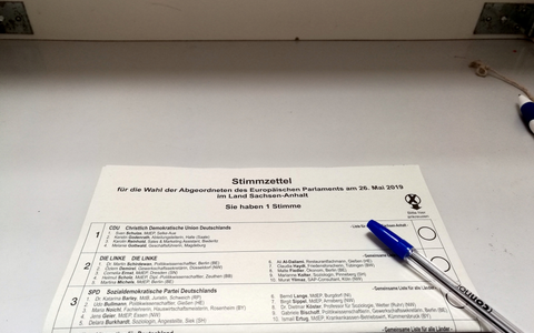 Stimmzettel zur Europawahl am 26.05.2019 - Foto: über dts Nachrichtenagentur