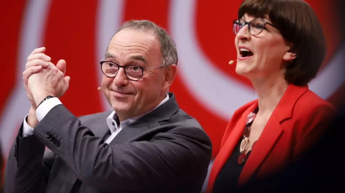 Norbert Walter-Borjans und Saskia Esken am 06.12.2019 - Bild: über dts Nachrichtenagentur