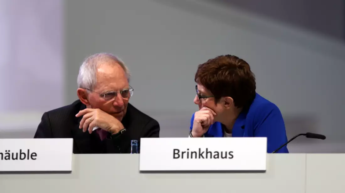Wolfgang SchÃ¤uble und Annegret Kramp-Karrenbauer - Bild: über dts Nachrichtenagentur