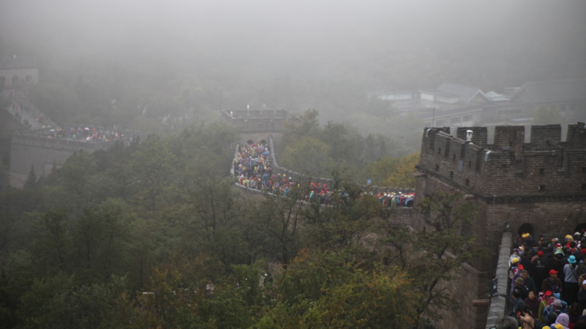 Chinesische Mauer mit Touristen - Foto: über dts Nachrichtenagentur