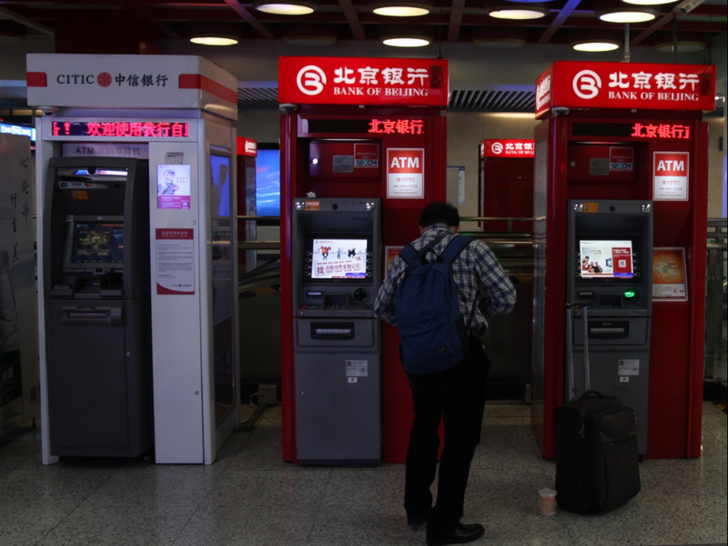 Geldautomaten in China - Foto: über dts Nachrichtenagentur