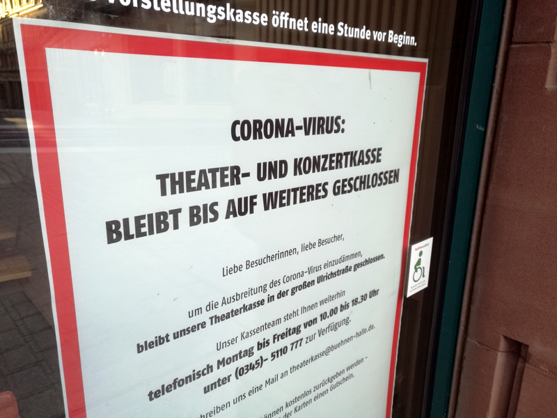 Wegen Corona geschlossene Theaterkasse - Foto: über dts Nachrichtenagentur