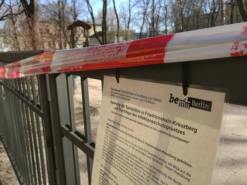 Gesperrter Spielplatz - Foto: über dts Nachrichtenagentur