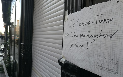Wegen Coronakrise geschlossener Laden (Archiv) - Foto: über dts Nachrichtenagentur