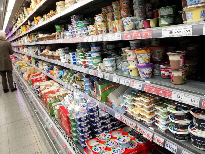 Einkaufsregal in einem Supermarkt - Foto: über dts Nachrichtenagentur