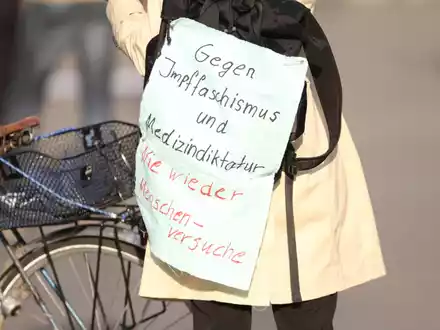 Corona-Demo - Foto: über dts Nachrichtenagentur