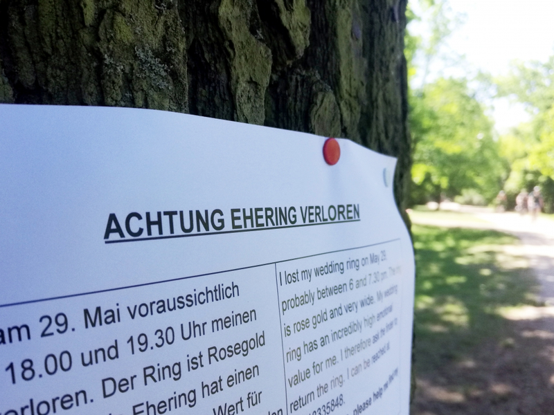 Verlorener Ehering - Foto: über dts Nachrichtenagentur