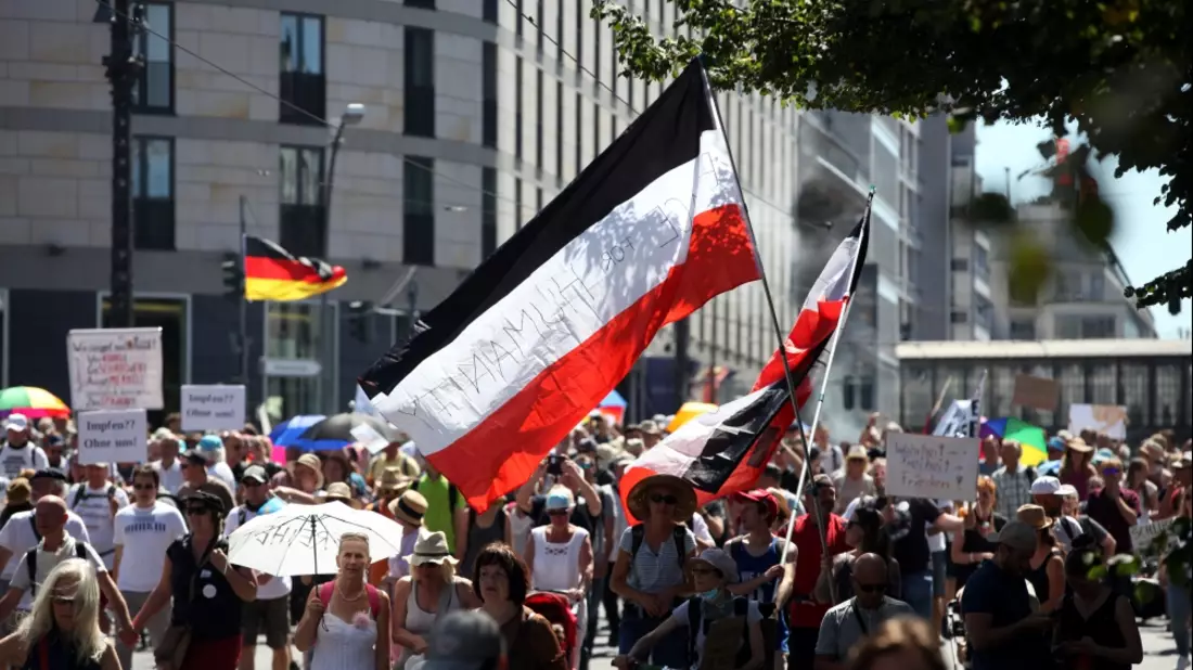 Demo von Corona-Skeptikern am 01.08.2020 - Bild: über dts Nachrichtenagentur