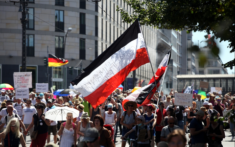 Demo von Corona-Skeptikern am 01.08.2020 - Foto: über dts Nachrichtenagentur
