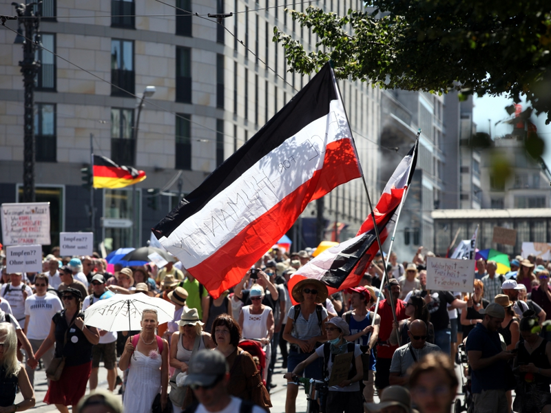 Demo von Corona-Skeptikern am 01.08.2020 - Foto: über dts Nachrichtenagentur