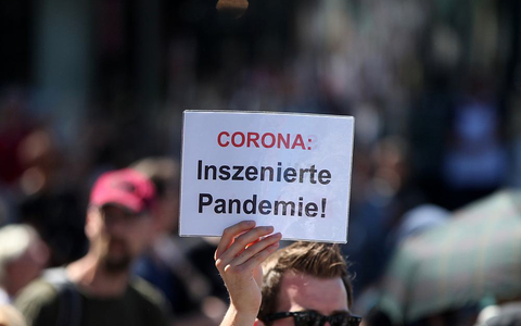 Demo von Corona-Skeptikern (Archiv) - Foto: über dts Nachrichtenagentur