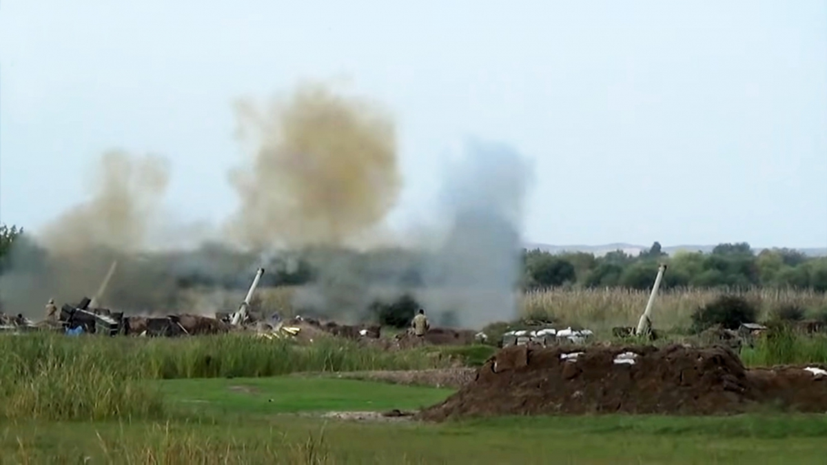 Gefechte um Bergkarabach - Foto: Azerbaycan Respublikasinin M?dafie Nazirliyi, ?ber dts Nachrichtenagentur