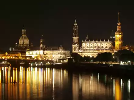 Dresden bei Nacht - Foto: ?ber dts Nachrichtenagentur
