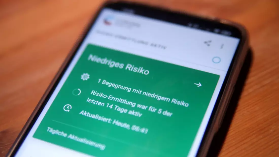 Corona-Warn-App mit Risikobegegnung - Bild: ?ber dts Nachrichtenagentur