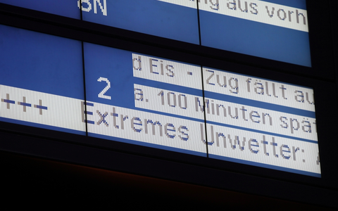 Warnhinweis vor Sturm am 08.02.2021 - Foto: ?ber dts Nachrichtenagentur