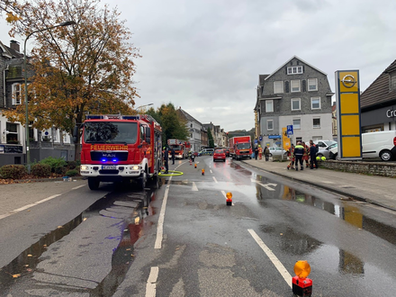 FW-WRN: Realbrandausbildung zum Thema Elektrische Gefahren an der Einsatzstelle - Foto: presseportal.de
