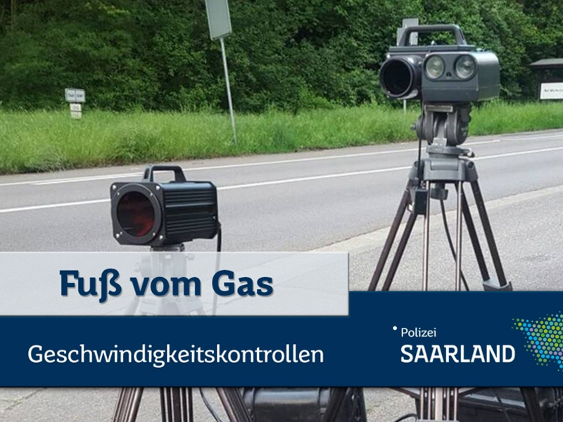 POL-SL: Geschwindigkeitskontrollen im Saarland / Ankündigung der Kontrollörtlichkeiten und -zeiten 34. KW - Foto: presseportal.de