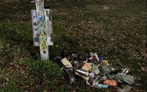 POL-COE: Olfen, Am Hohen Ufer/ Mülleimer gesprengt - Foto: presseportal.de