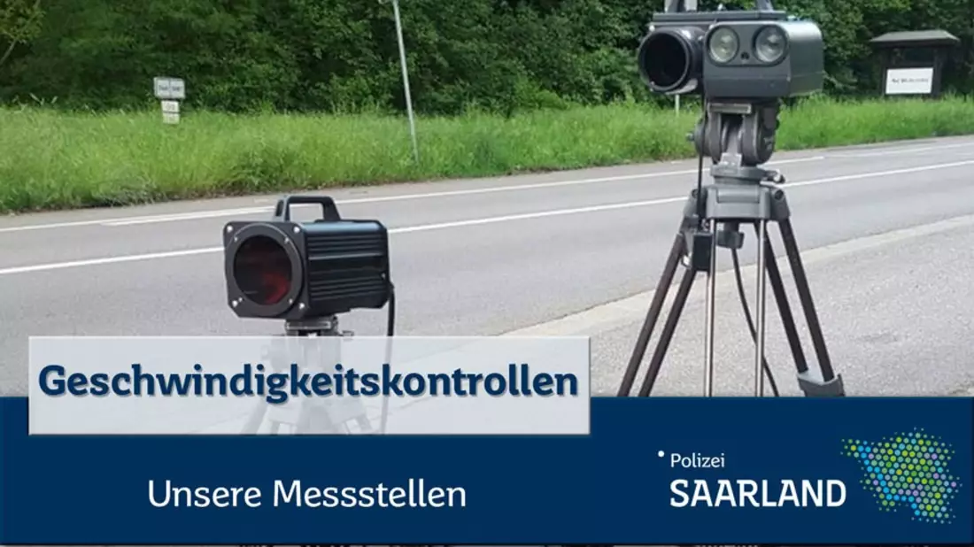 POL-SL: Geschwindigkeitskontrollen im Saarland / Ankündigung der Kontrollörtlichkeiten und -zeiten 28. KW - Bild: presseportal.de
