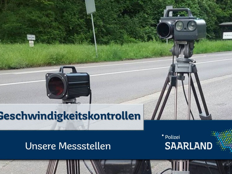 POL-SL: Geschwindigkeitskontrollen im Saarland / Ankündigung der Kontrollörtlichkeiten und -zeiten 28. KW - Foto: presseportal.de