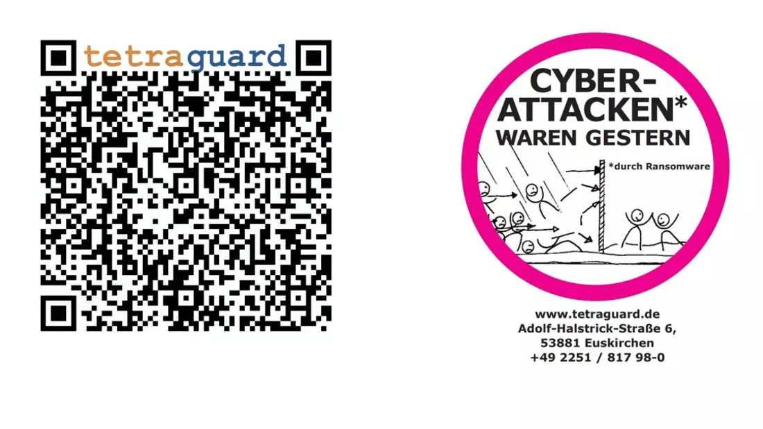 Cyberattacken durch Ransomware können keine Schäden mehr anrichten/ Die Software tetraguard.untouchable verhindert durch einen innovativen Denkansatz Angriffe und schützt Unternehmen und Institutionen - Bild: presseportal.de
