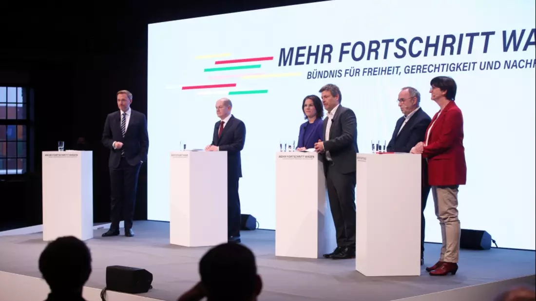 Vorstellung des Koalitionsvertrags am 24.11.2021 - Bild: ?ber dts Nachrichtenagentur