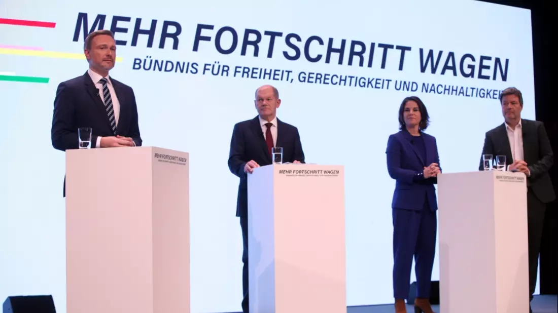 Vorstellung des Koalitionsvertrags am 24.11.2021 - Bild: ?ber dts Nachrichtenagentur