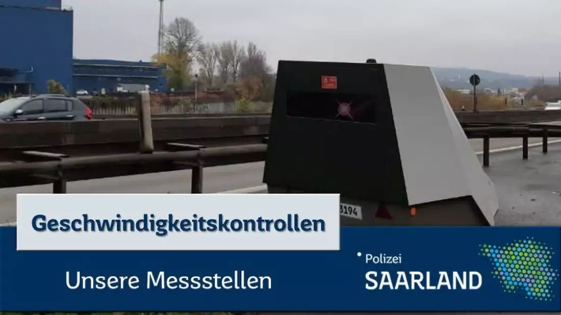 POL-SL: Geschwindigkeitskontrollen im Saarland / Ankündigung der Kontrollörtlichkeiten und -zeiten 31. KW - Bild: presseportal.de