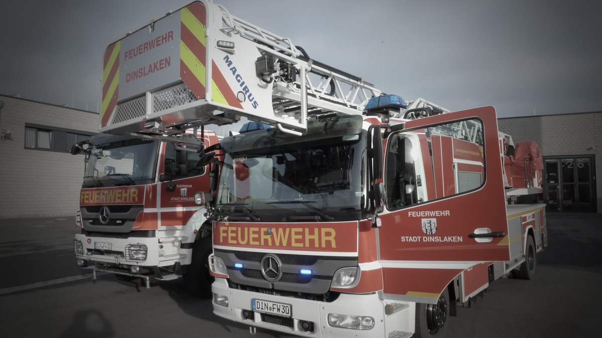 FW Dinslaken: Aufwändige Rettung eines Handwerkers - Foto: presseportal.de