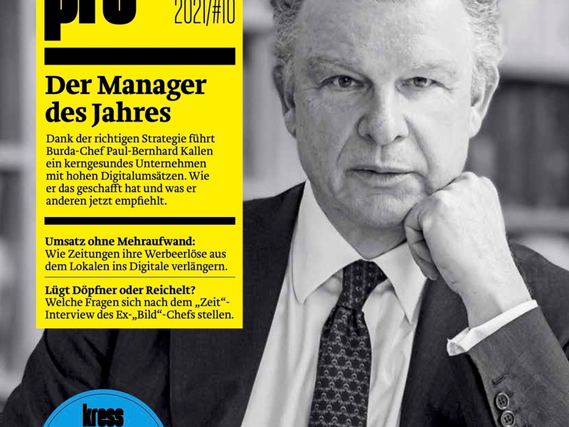 kress pro: Ansgar Heise ist Medienmanager des Jahres 2023 - Foto: presseportal.de