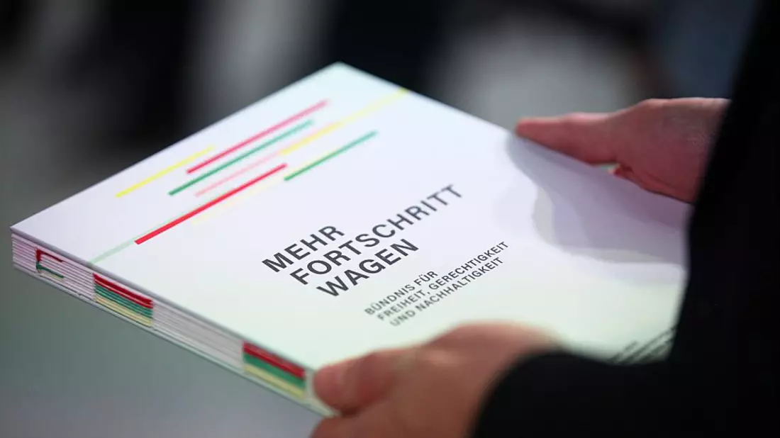 Ampel-Koalitionsvertrag - Bild: ?ber dts Nachrichtenagentur