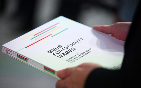 Ampel-Koalitionsvertrag - Foto: ?ber dts Nachrichtenagentur