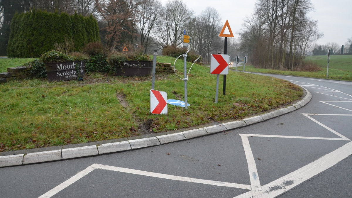 POL-HF: Verkehrsunfall - Mercedes gerät auf Gegenfahrbahn - Foto: presseportal.de