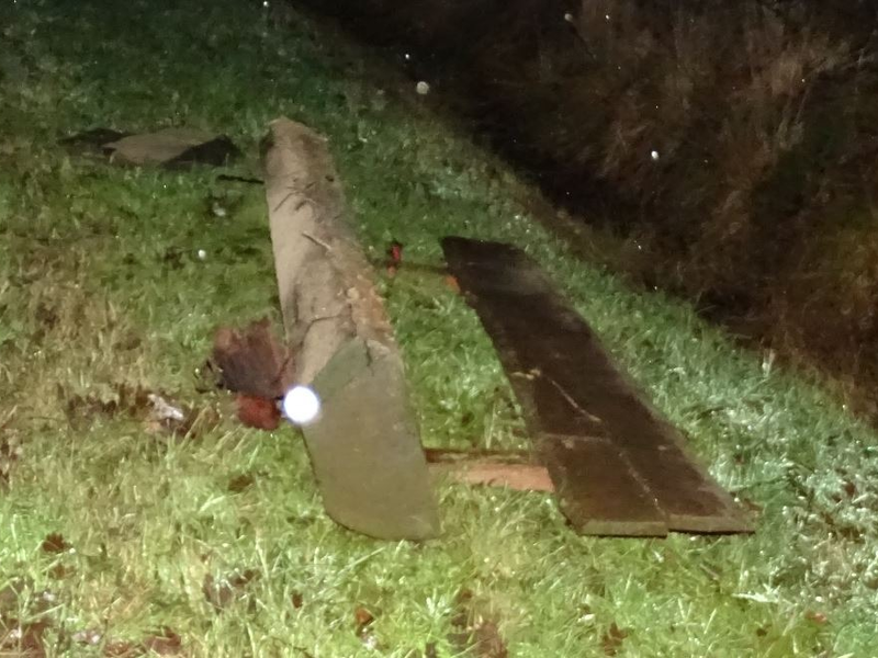 LPI-GTH: Holzbank entwendet - Foto: presseportal.de