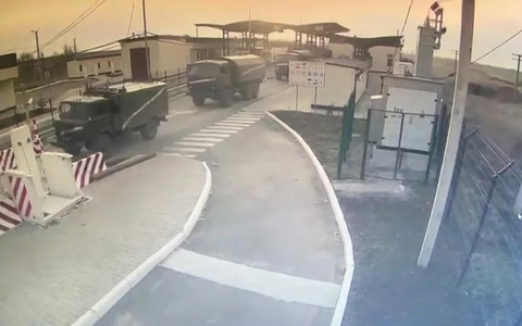 Russische Militärfahrzeuge an der Grenze zur Krim - Foto: Text: ?ber dts Nachrichtenagentur