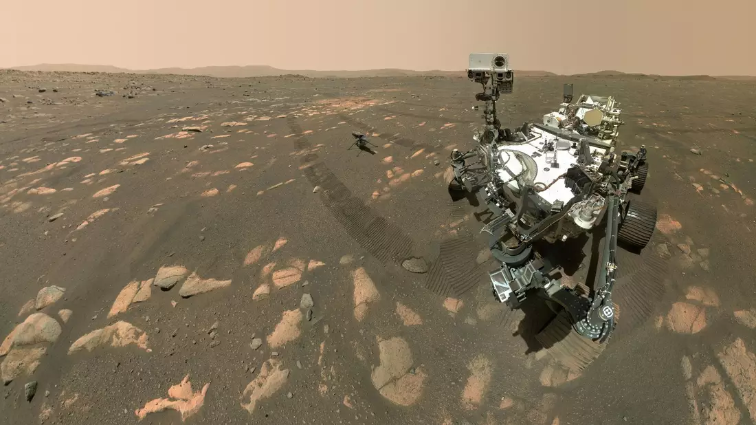 Endgültige Klarheit sollen Gesteinsproben des US-Rovers «Perseverance» bringen. (Archivbild) - Bild: --/NASA/JPL-Caltech/MSSS/dpa