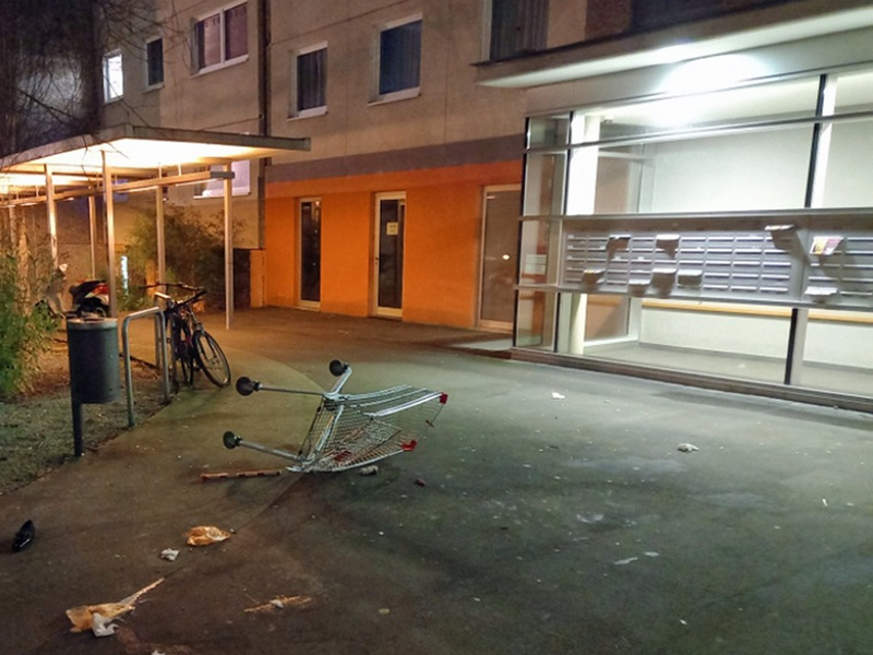 BPOLI MD: Zeugenaufruf der Bundespolizei nach Kollision: Unbekannte legen Einkaufswagen auf Bahngleis - Foto: presseportal.de