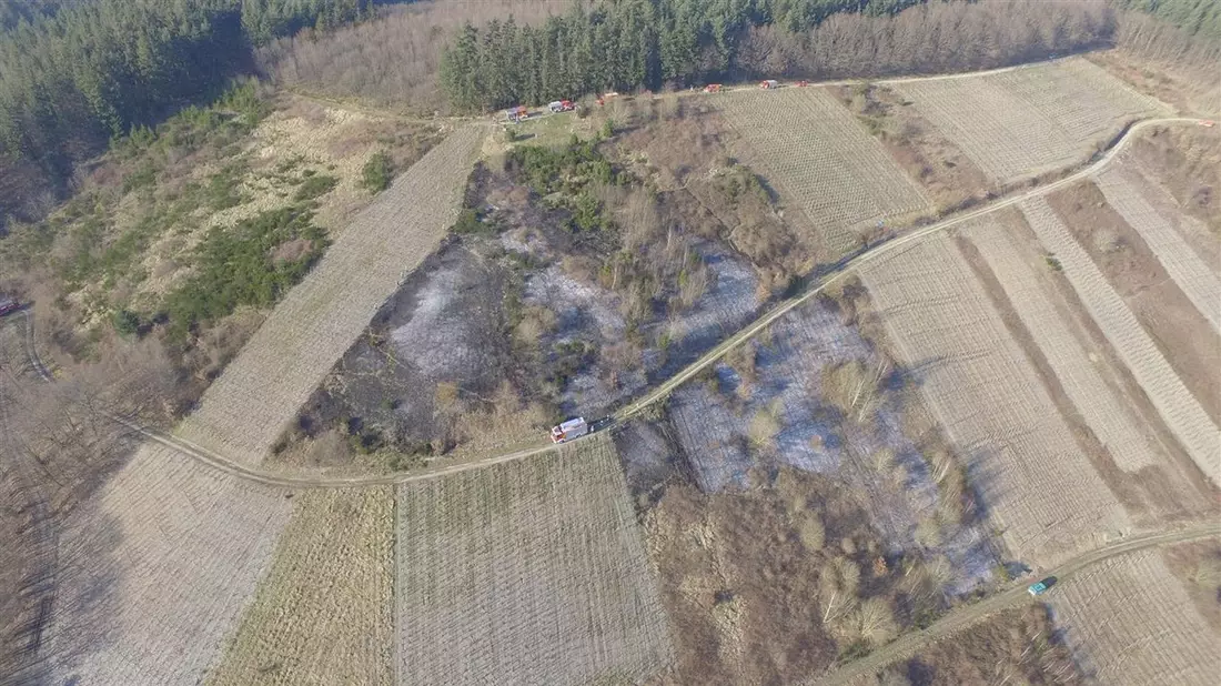 POL-PDTR: Größerer Flächenbrand in Lückenburg/Burtscheid - Bild: presseportal.de