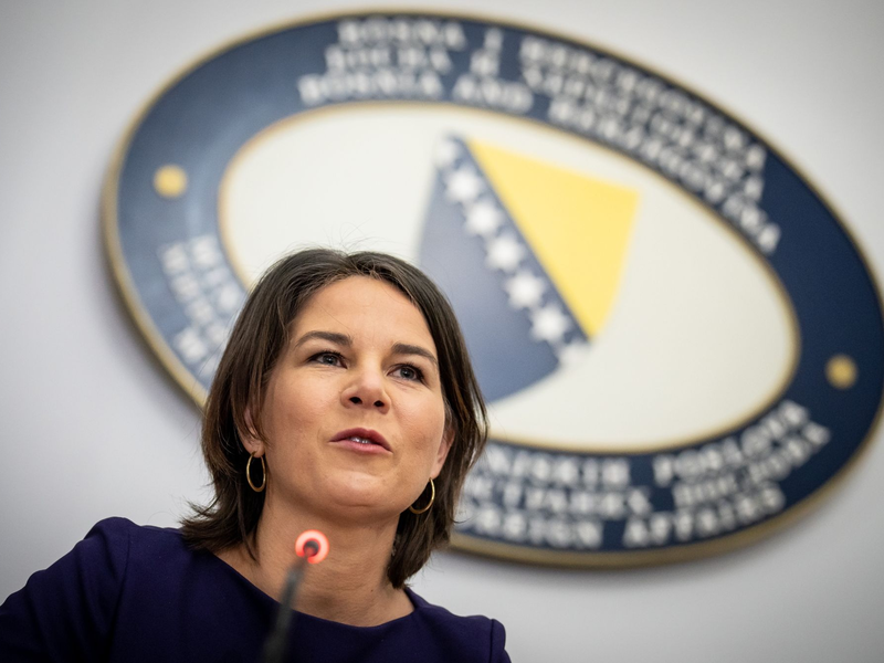 «Die historische Chance eines Friedens Israels mit seinen arabischen Nachbarn darf nicht kaputt gehen. Denn genau das ist das Ziel der Terroristen», sagt Annalena Baerbock. - Foto: Michael Kappeler/dpa