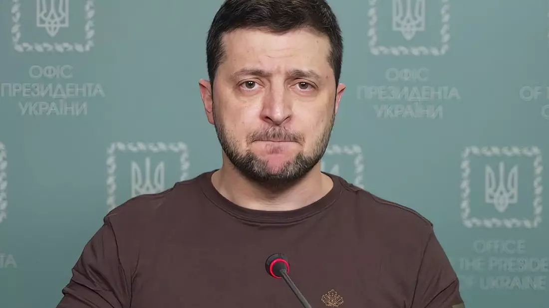«Sie haben ihn gewählt und wiedergewählt und einen zweiten Hitler herangezogen», sagte Selenskyj in einem US-Interview vor der UN-Generaldebatte. - Bild: -/Ukrainian Presidential Press Office/AP/dpa