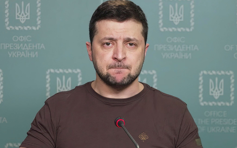 «Sie haben ihn gewählt und wiedergewählt und einen zweiten Hitler herangezogen», sagte Selenskyj in einem US-Interview vor der UN-Generaldebatte. - Foto: -/Ukrainian Presidential Press Office/AP/dpa