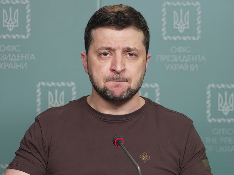 «Sie haben ihn gewählt und wiedergewählt und einen zweiten Hitler herangezogen», sagte Selenskyj in einem US-Interview vor der UN-Generaldebatte. - Foto: -/Ukrainian Presidential Press Office/AP/dpa