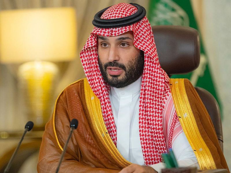 Arabische Länder arbeiten einem Medienbericht zufolge an einer Zweistaatenlösung: Saudi-Arabien um Kronprinz Mohammed bin Salman soll im Gegenzug für die Schaffung eines palästinensischen Staates die Anerkennung Israels anbieten. - Foto: -/SPA/dpa