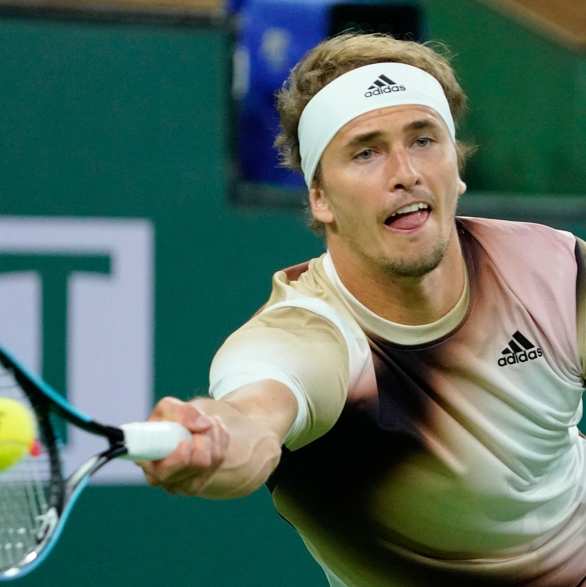 Schied in Indian Wells aus: Alexander Zverev. - Foto: Mark J. Terrill/AP/dpa