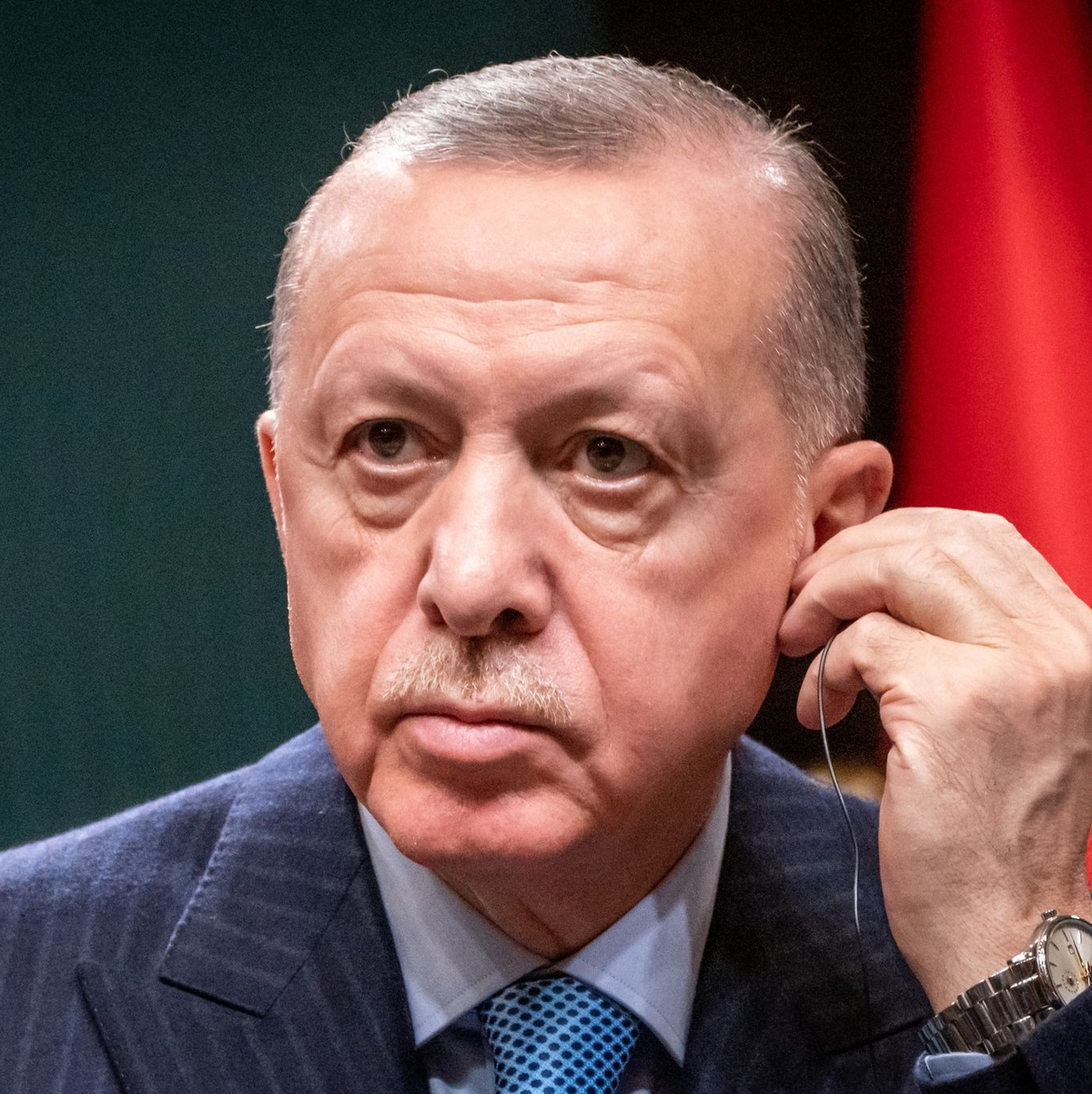 Wirft Israel einen «Genozid» (Völkermord) im Gazastreifen vor: Recep Tayyip Erdogan. - Foto: Michael Kappeler/dpa