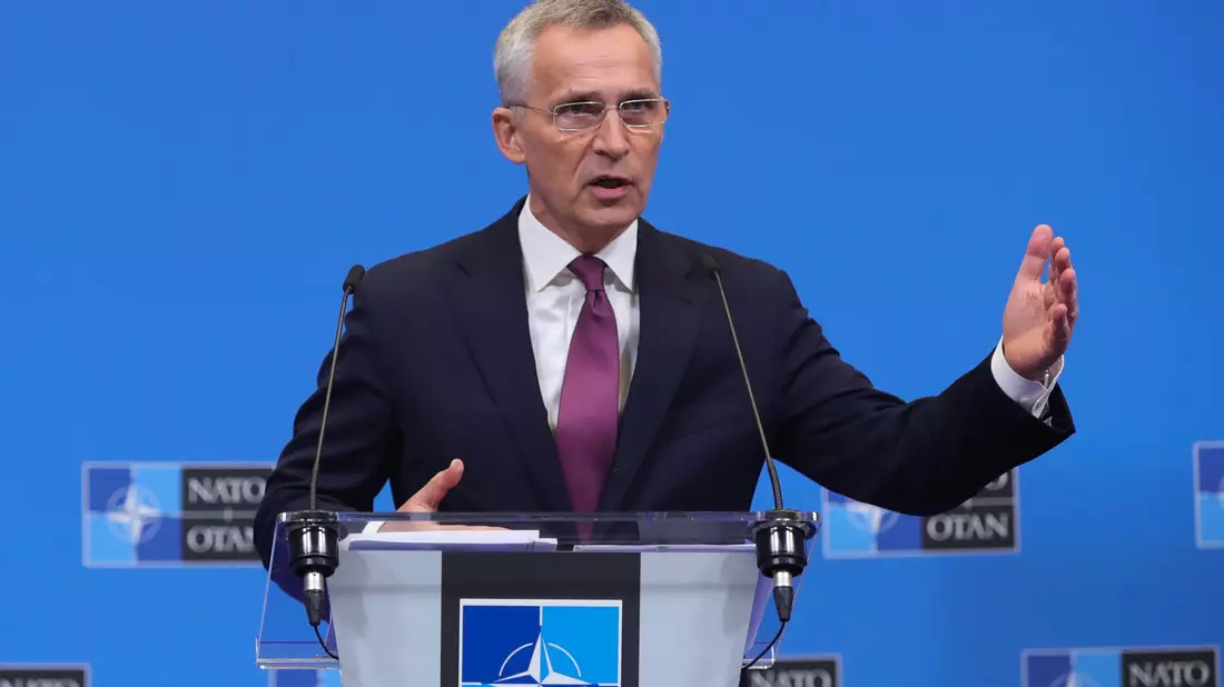 Jens Stoltenberg, Nato-Generalsekretär, spricht während einer Pressekonferenz im NATO-Hauptquartier. - Bild: Zheng Huansong/XinHua/dpa