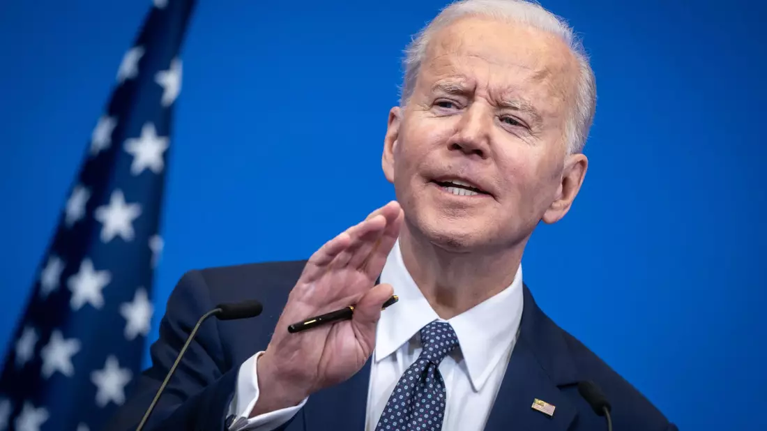US-Präsident Joe Biden beim Gipfeltreffen der G7-Staaten in Bari, Italien. - Bild: Michael Kappeler/dpa